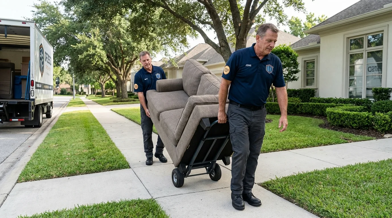 Local residential moving crew loading furniture in Billings, MT